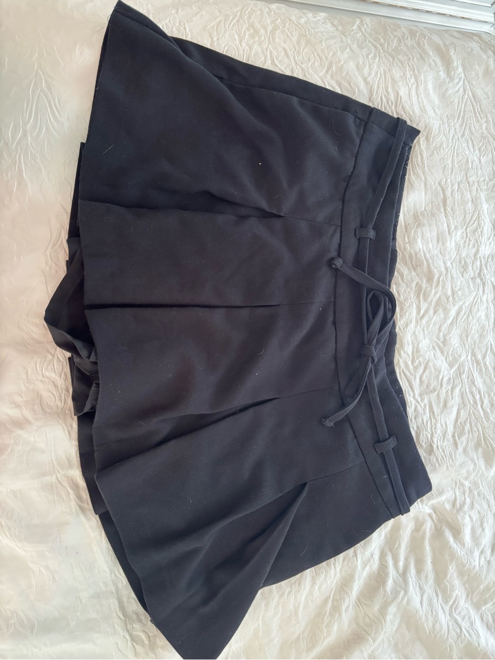 Hollister Black Casual Pleated Skort